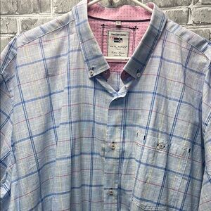 Milano Blue Plaid Men's Shirt‎
